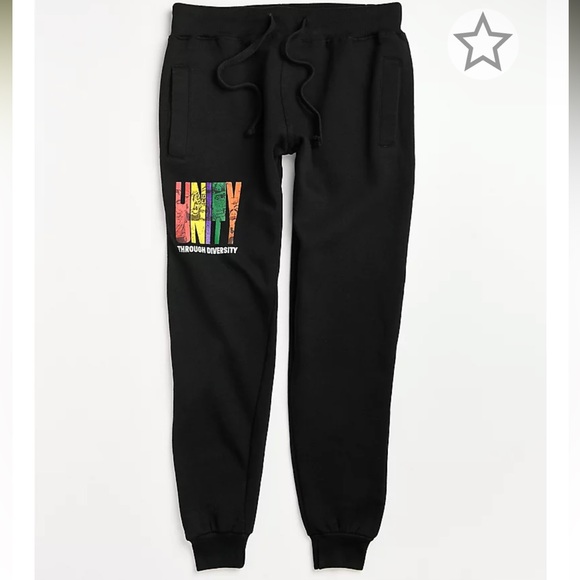 Cross Colours Unity Black Jogger Sweatpants XS - Picture 1 of 8